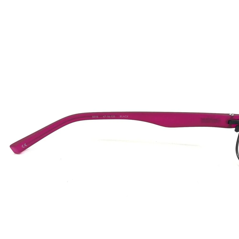 Converse Kids Eyeglasses Frames K016 BLACK Purple Rectangular Full Rim 47-16-135